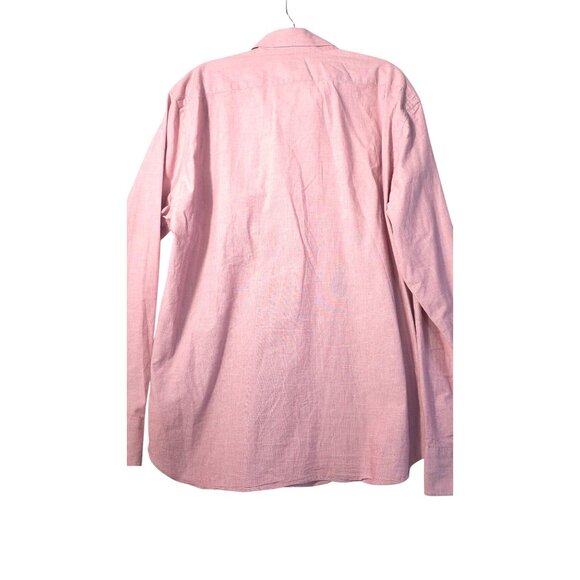 J. Crew Flex Pink Button-Up Shirt XL Long Sleeve Madagascar - Picture 4 of 6